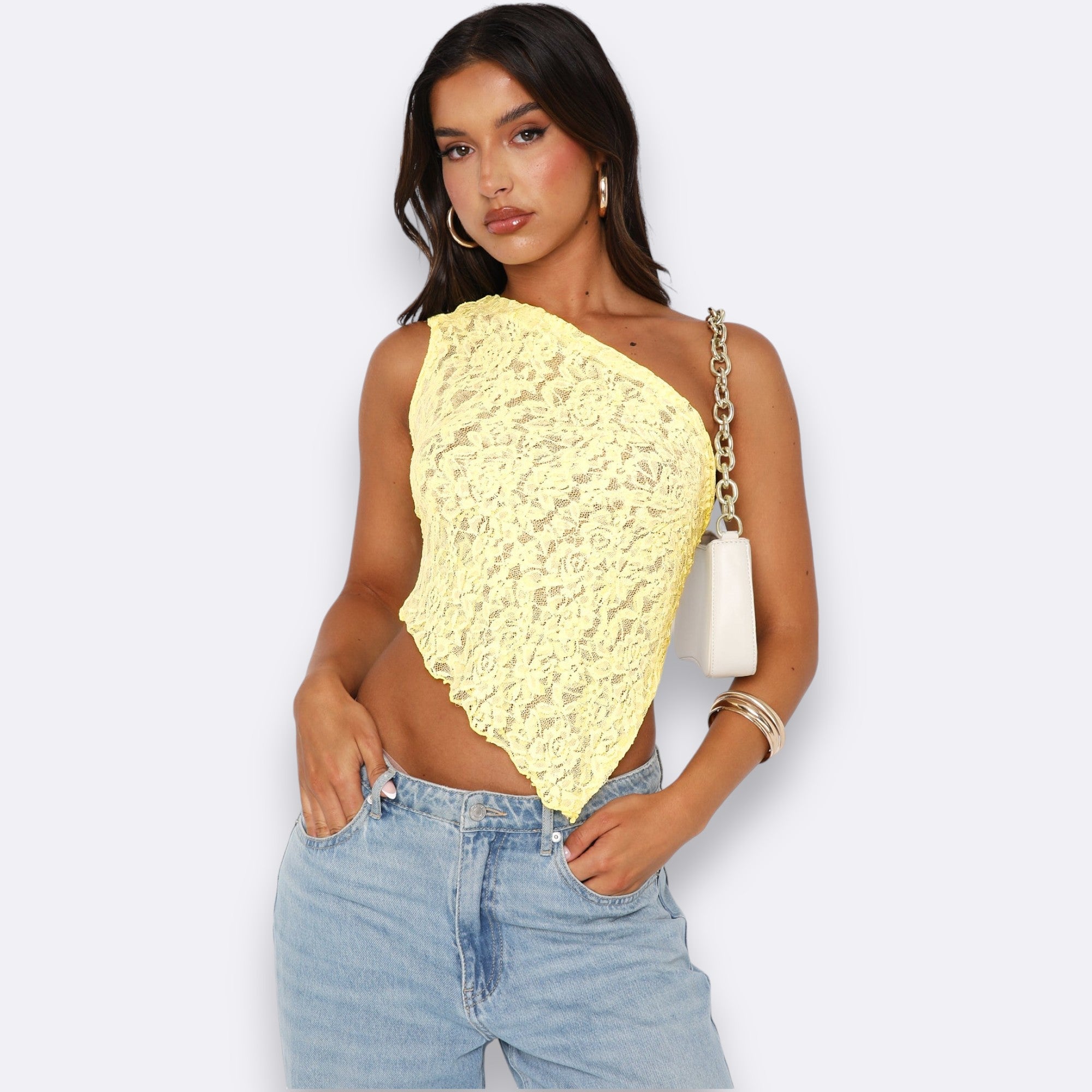 LYNNE | Elegant Yellow Top Women