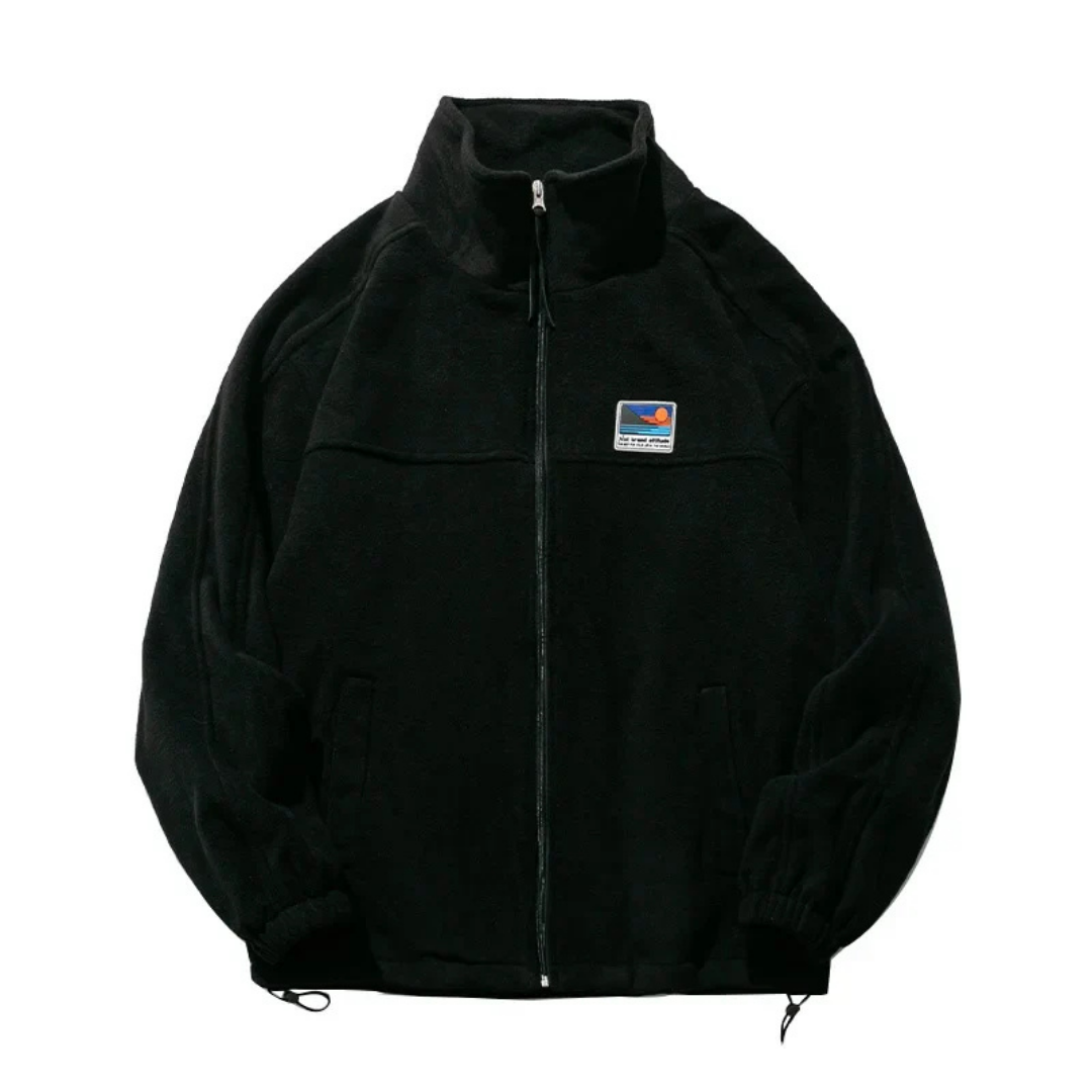 Men's Highly closed winter zipper Jacket | Long -sleeved-3