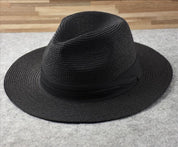 Classic Wide-Brim Fedora Hat for Men