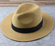 Classic Wide-Brim Fedora Hat for Men