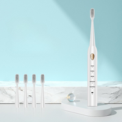 Revitalize Your Smile - FreshPulse Rechargeable Toothbrush with Extra Brush Heads