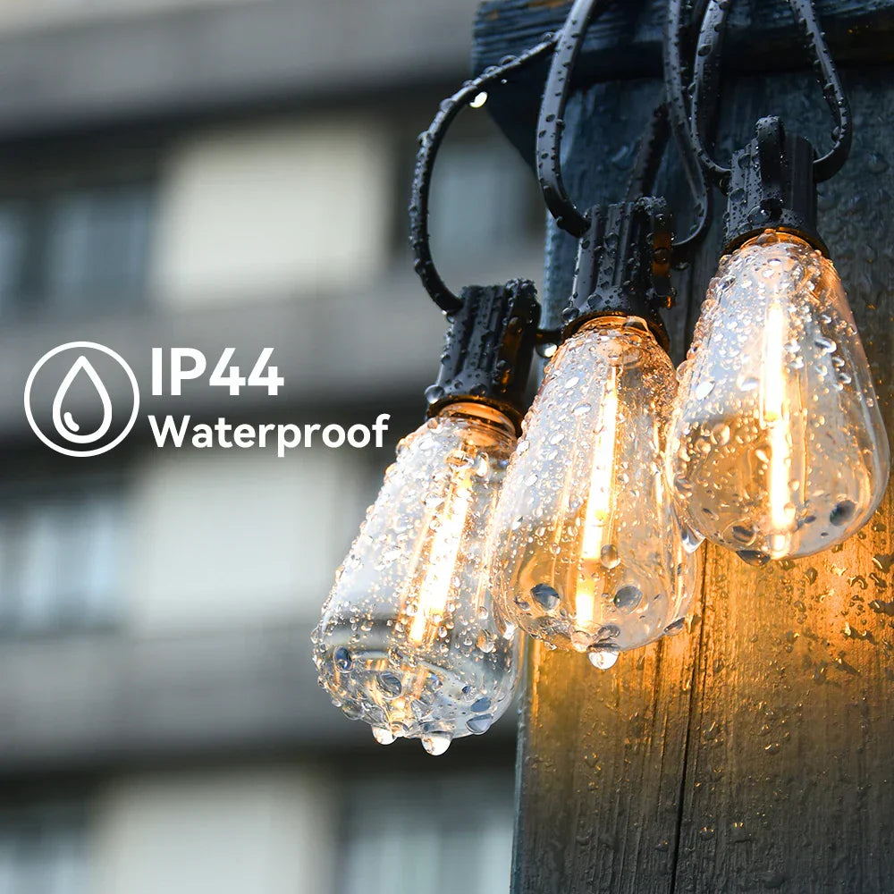 GlowRain - Waterproof LED String Lights for Outdoor and Indoor Use