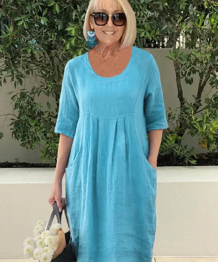 LISA | Loose Cotton Blend Dress
