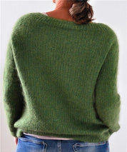 Sweatshirt with botanical pattern for style -conscious women-2