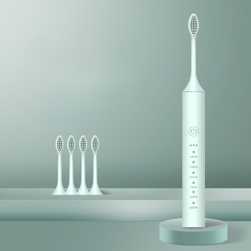 Revitalize Your Smile - FreshPulse Rechargeable Toothbrush with Extra Brush Heads