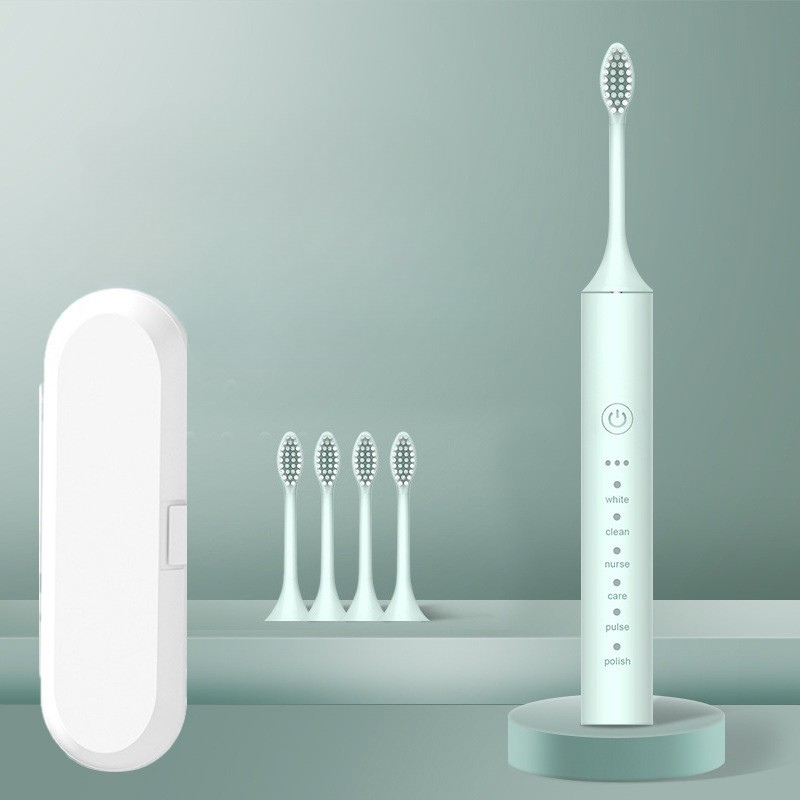 Revitalize Your Smile - FreshPulse Rechargeable Toothbrush with Extra Brush Heads