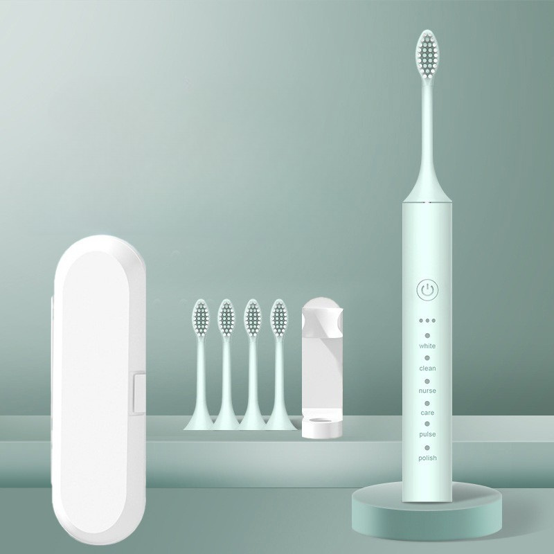 Revitalize Your Smile - FreshPulse Rechargeable Toothbrush with Extra Brush Heads