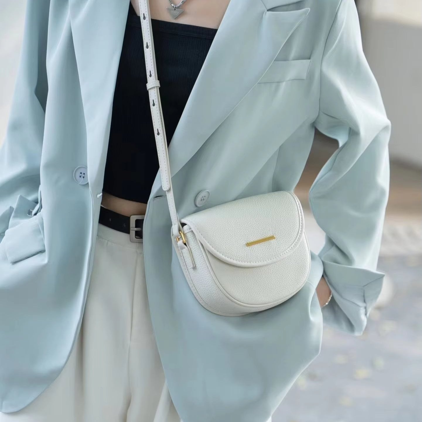 Lena | Mini Crossbody Bag made of Quilted Leather