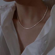 StellaLuxe | Elegant Silver Starlight Necklace Set