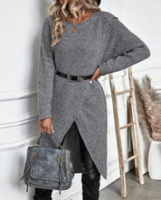 Women's sweater with wrapping room: stylish, warm and contemporary-4