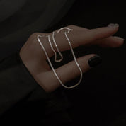 StellaLuxe | Elegant Silver Starlight Necklace Set