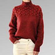 Roll collar sweater modern and cozy for women Winter 2025-2