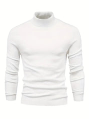 Men’s Turtleneck Sweater - Slim Fit - Soft Knit - Long Sleeve Smart Casual Wear-6
