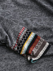 Relaxed hoodie with a tribal pattern-6