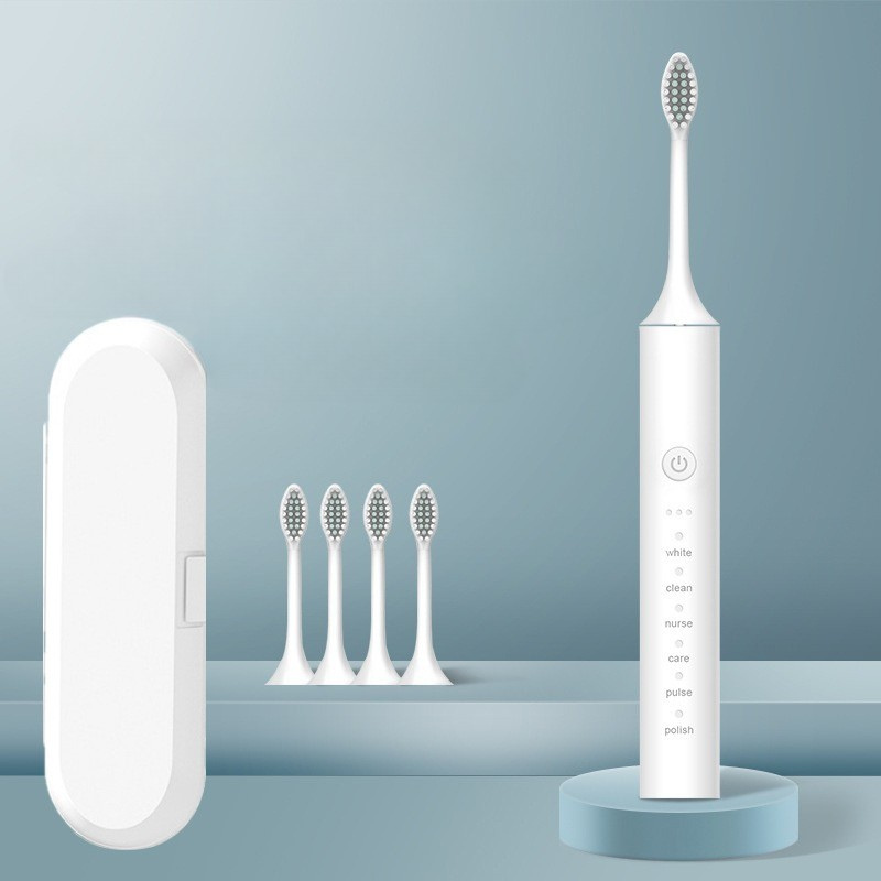 Revitalize Your Smile - FreshPulse Rechargeable Toothbrush with Extra Brush Heads