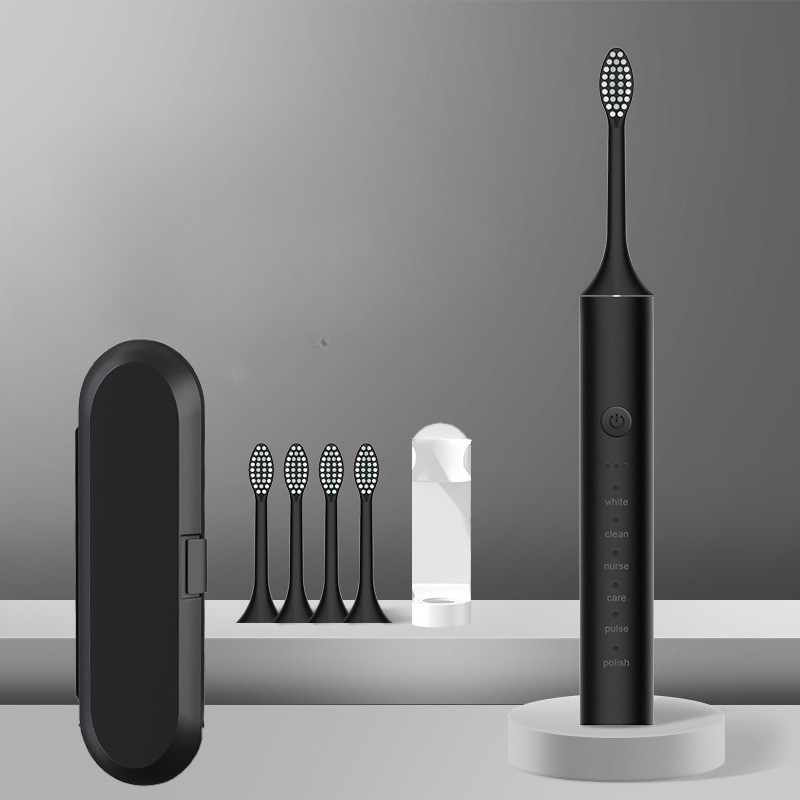 Revitalize Your Smile - FreshPulse Rechargeable Toothbrush with Extra Brush Heads