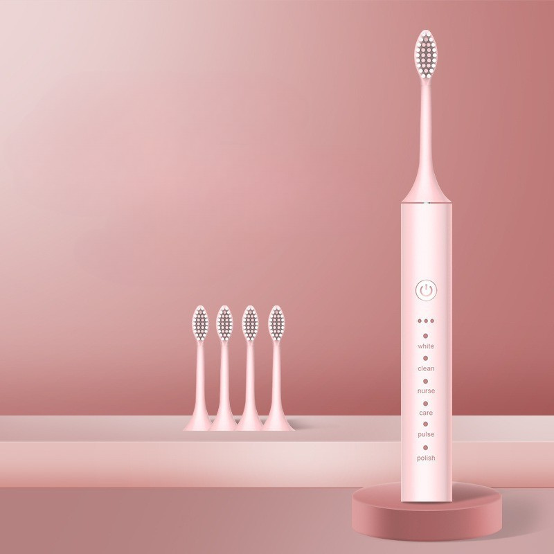 Revitalize Your Smile - FreshPulse Rechargeable Toothbrush with Extra Brush Heads