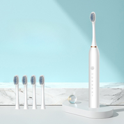 Revitalize Your Smile - FreshPulse Rechargeable Toothbrush with Extra Brush Heads
