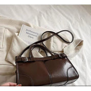 Clara | Large Retro Leather Shoulder Bag