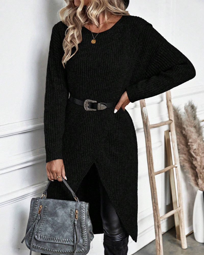 Women's sweater with wrapping room: stylish, warm and contemporary-6