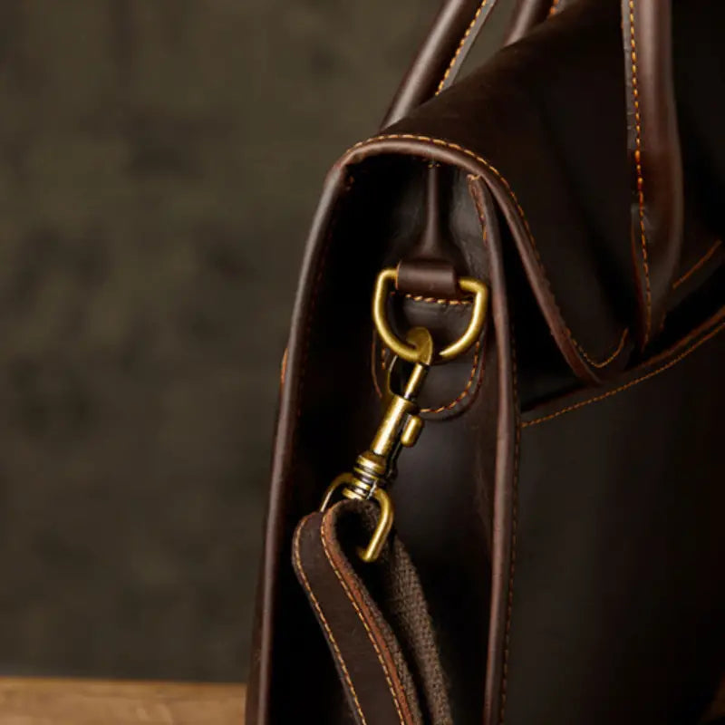 Liam | Men's Genuine Leather Business Briefcase Crossbody Messenger Bag