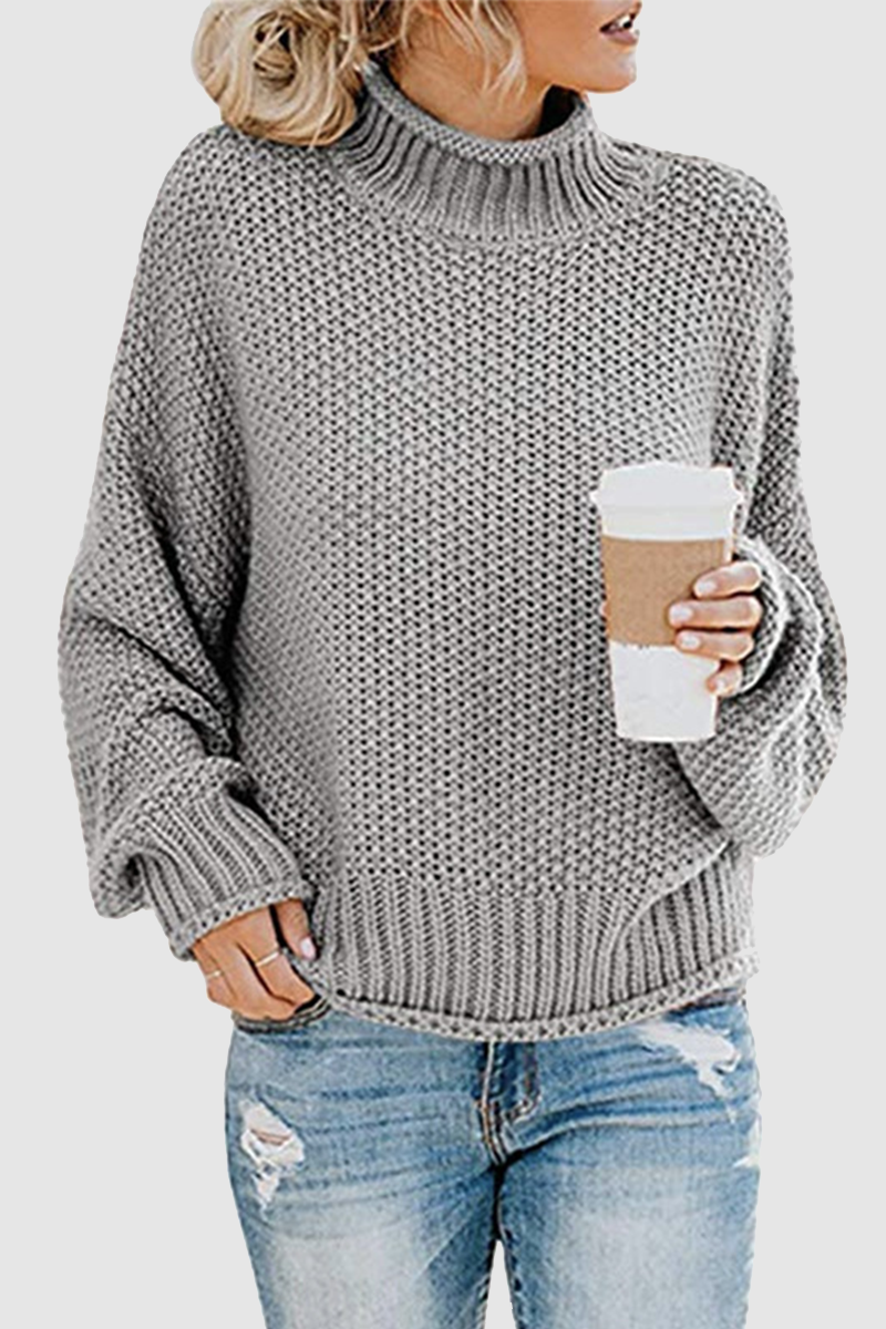Sweater with collar and unique patchwork for women-3