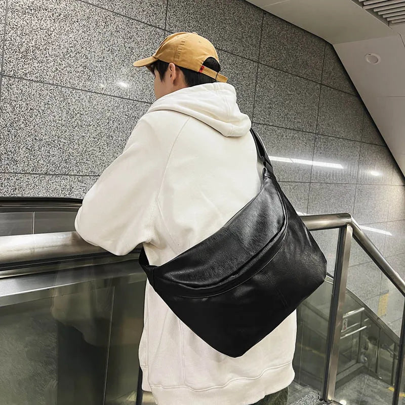 Liam | Spacious Retro Leather Shoulder Bag