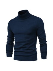 Men’s Turtleneck Sweater - Slim Fit - Soft Knit - Long Sleeve Smart Casual Wear-3