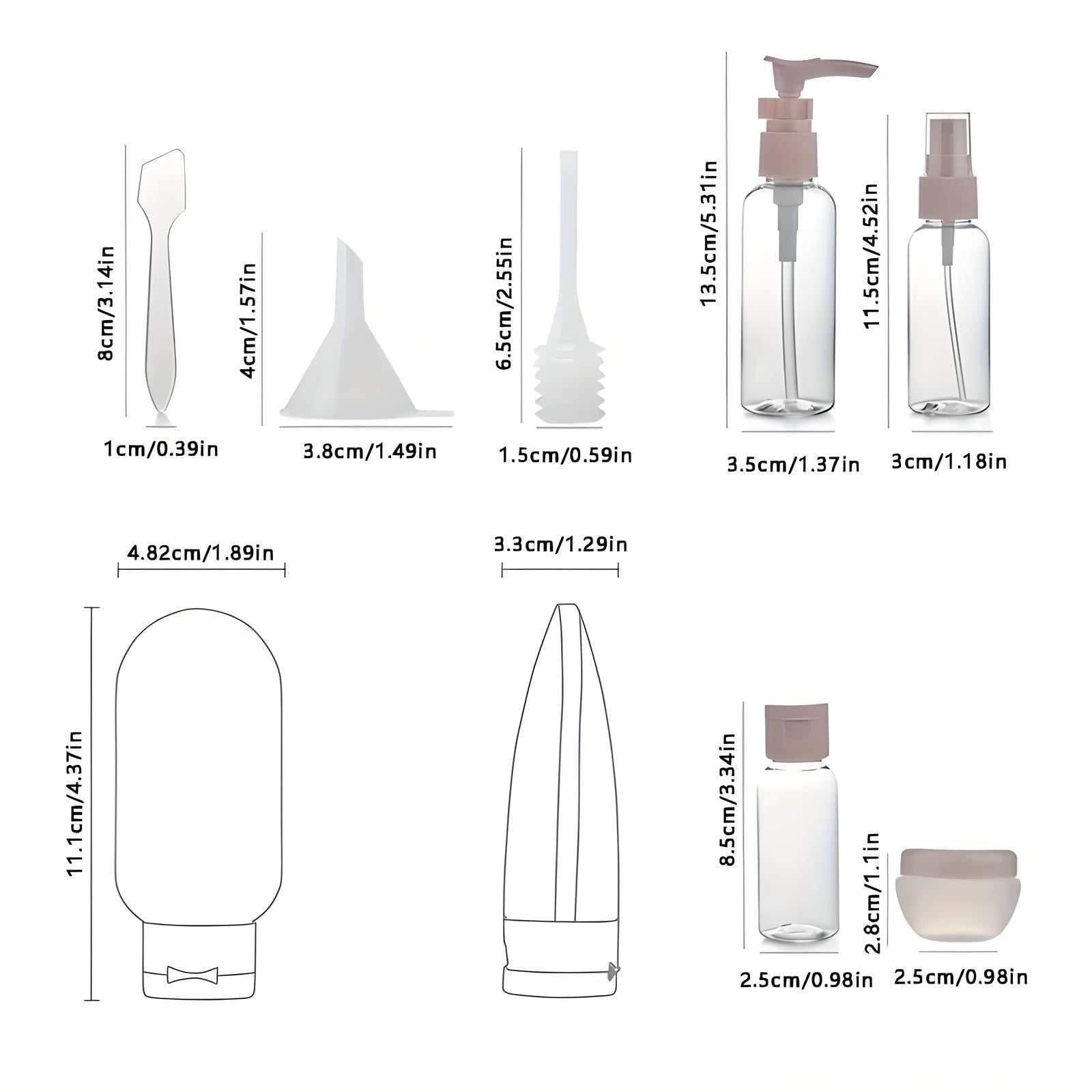 Louisa | Complete 11-Piece Travel Care Set