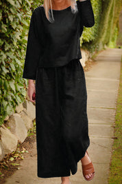 Lily | Airy Blouse & Pants Linen Set
