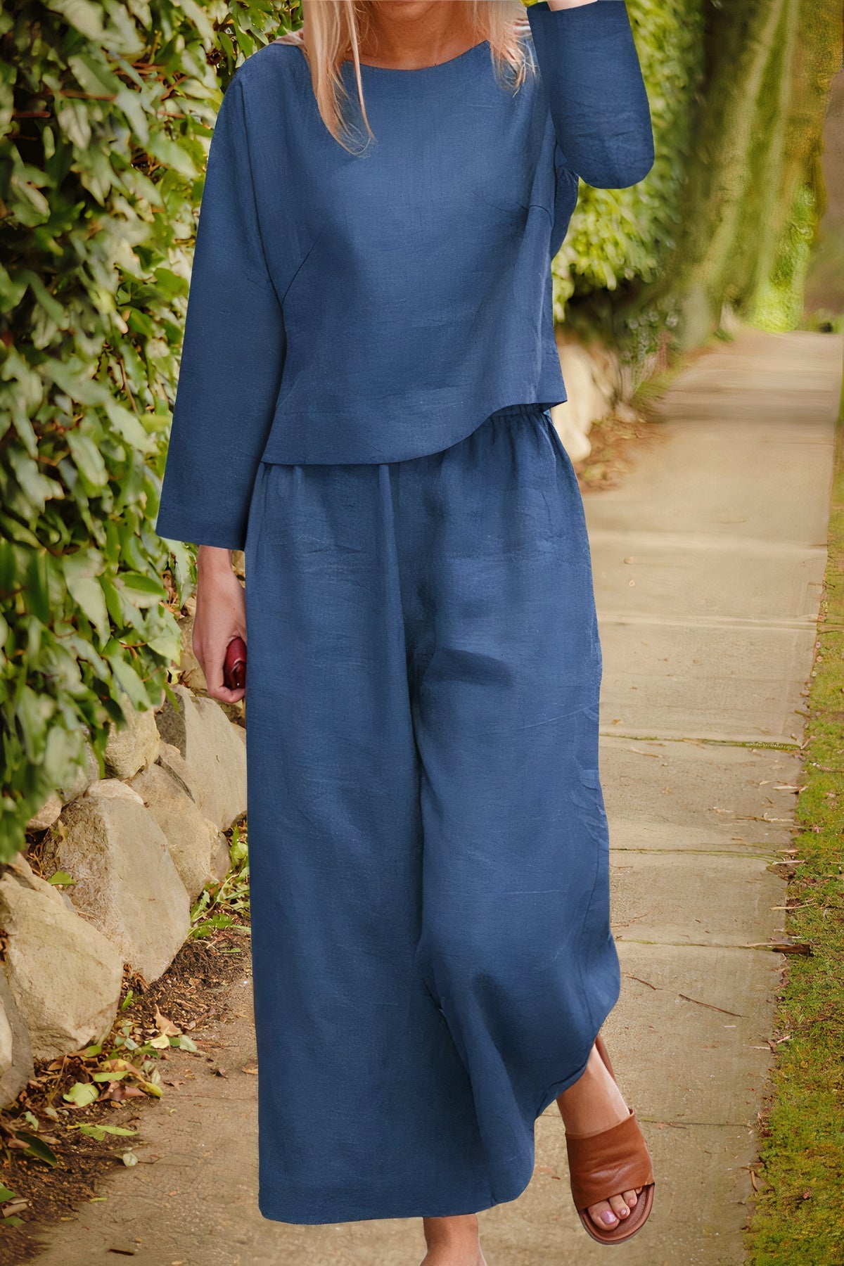 Lily | Airy Blouse & Pants Linen Set