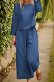 Lily | Airy Blouse & Pants Linen Set