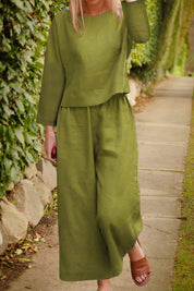 Lily | Airy Blouse & Pants Linen Set