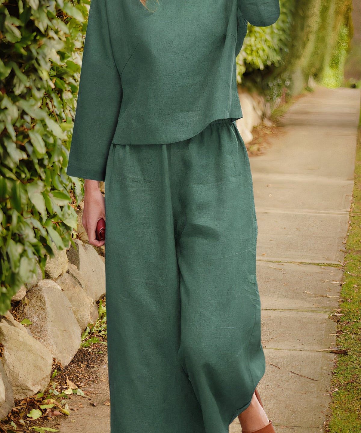 Lily | Airy Blouse & Pants Linen Set