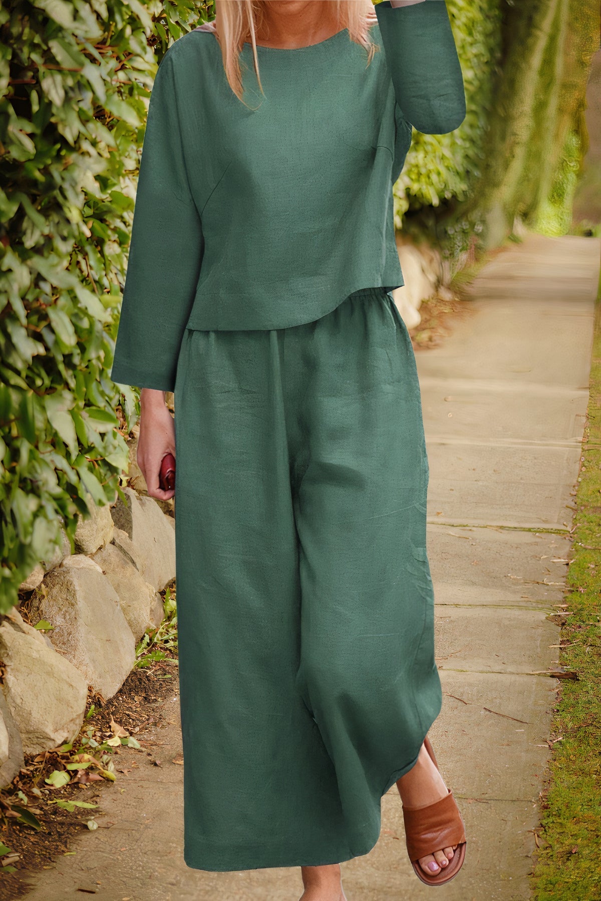 Lily | Airy Blouse & Pants Linen Set