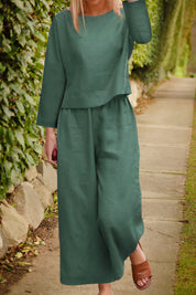 Lily | Airy Blouse & Pants Linen Set