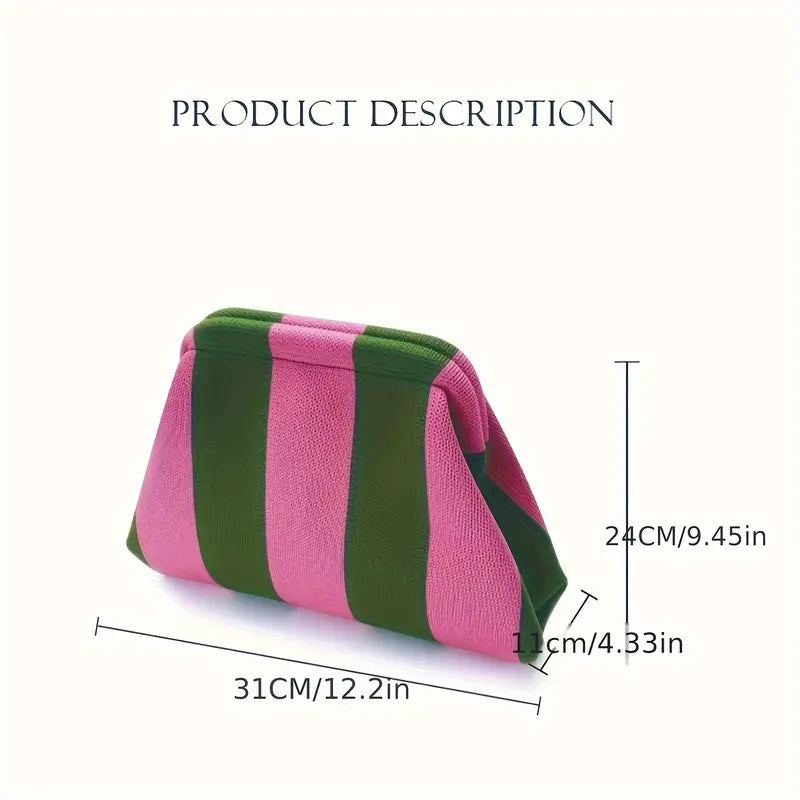 Lanie | Stylish and Versatile Striped Cosmetic Bag