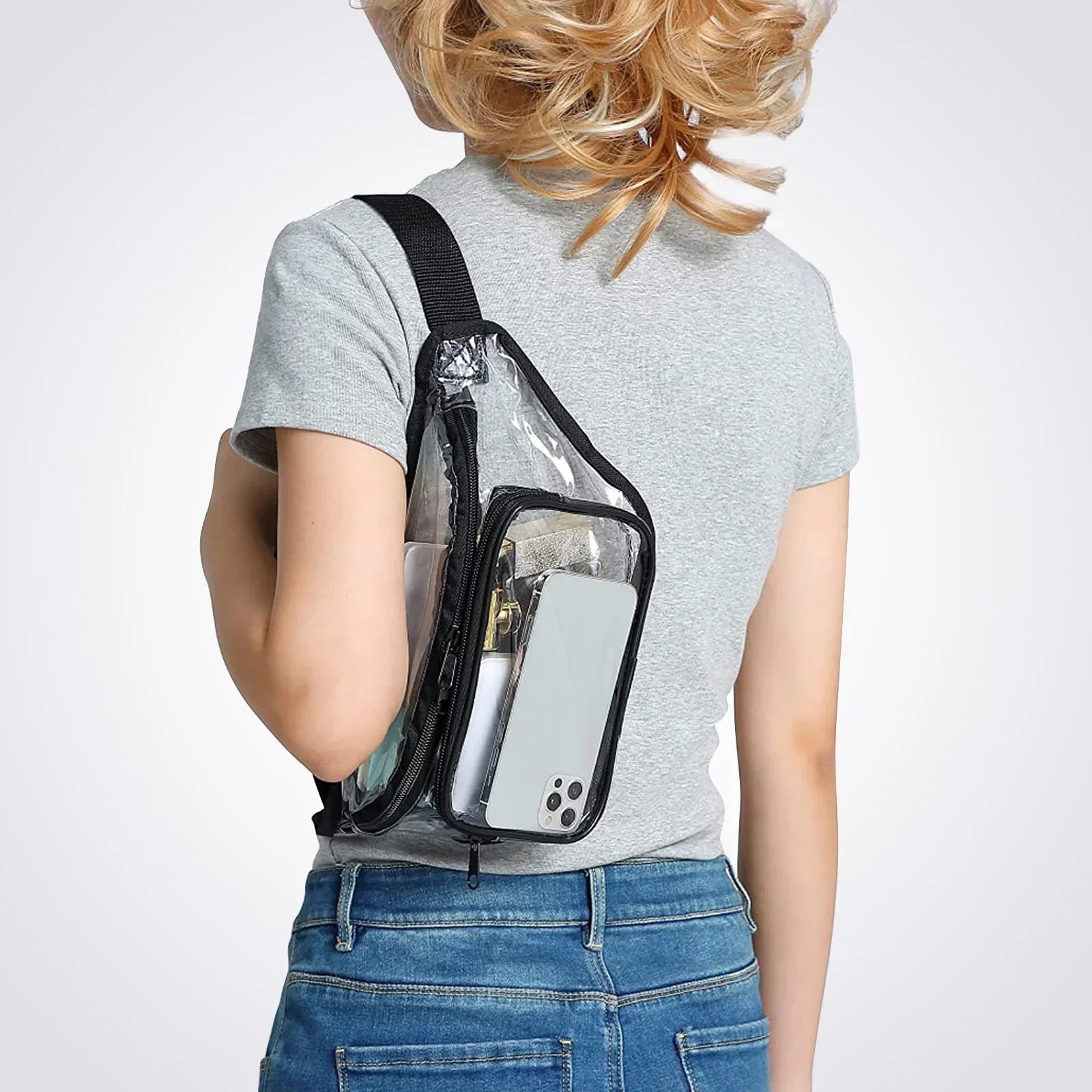 Emma | Transparent waterproof stadium-approved hip bag