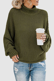 Sweater with collar and unique patchwork for women-4