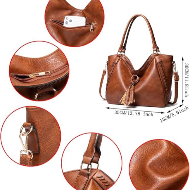 Lotte | Large Women's Travel Shoulder Bag made of Faux Leather