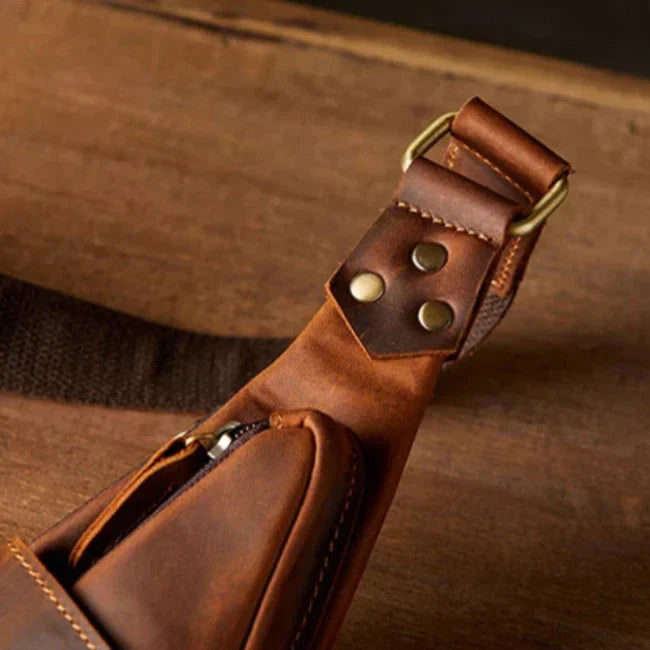 Lars | Genuine Leather Triangle Shoulder Bag