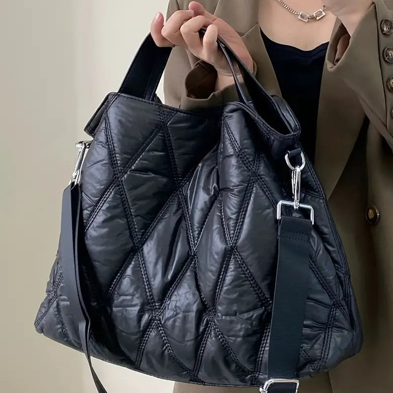 Mila | Urban Luxe Quilted Carryall Tote