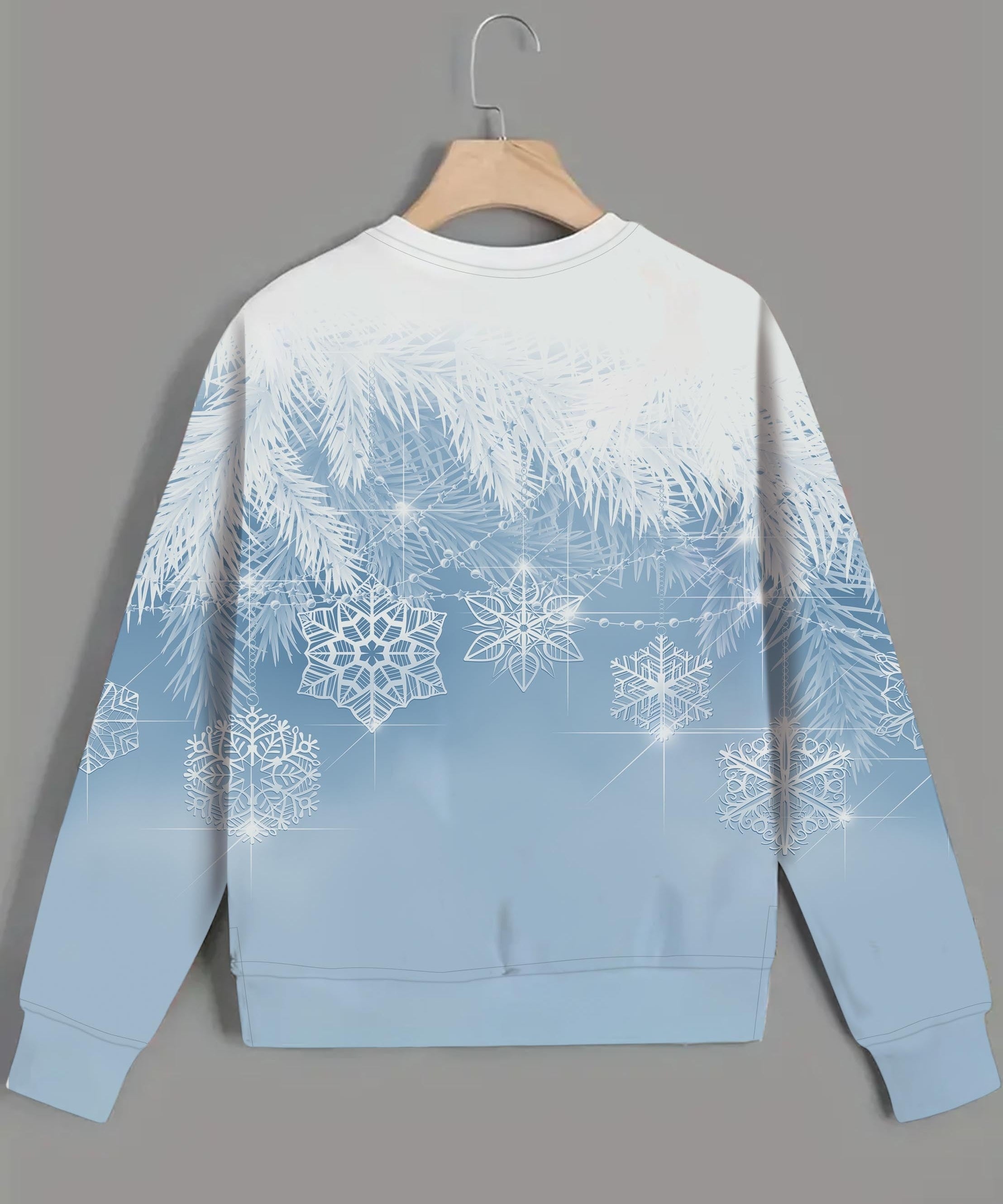Sweater: Elegant winter sweater with snowflakes-2