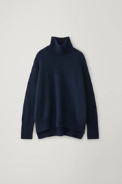 Sweater made of noble cashmere mix with a stylish turtleneck-2