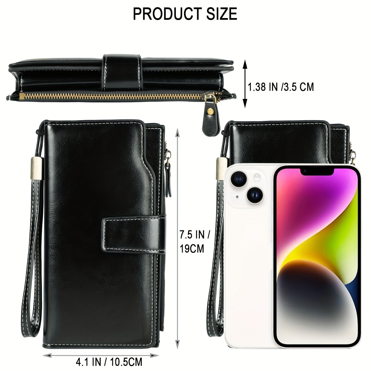 RFID-Secure Travel Wallet | Multi-Pocket Vintage Clutch