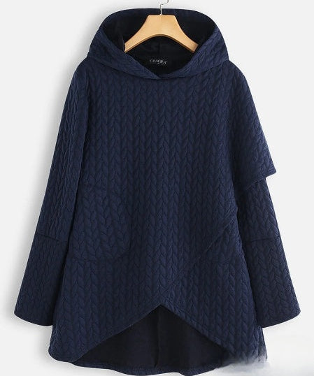 Asymmetrical women's sweater: trendy & comfortable for winter-2