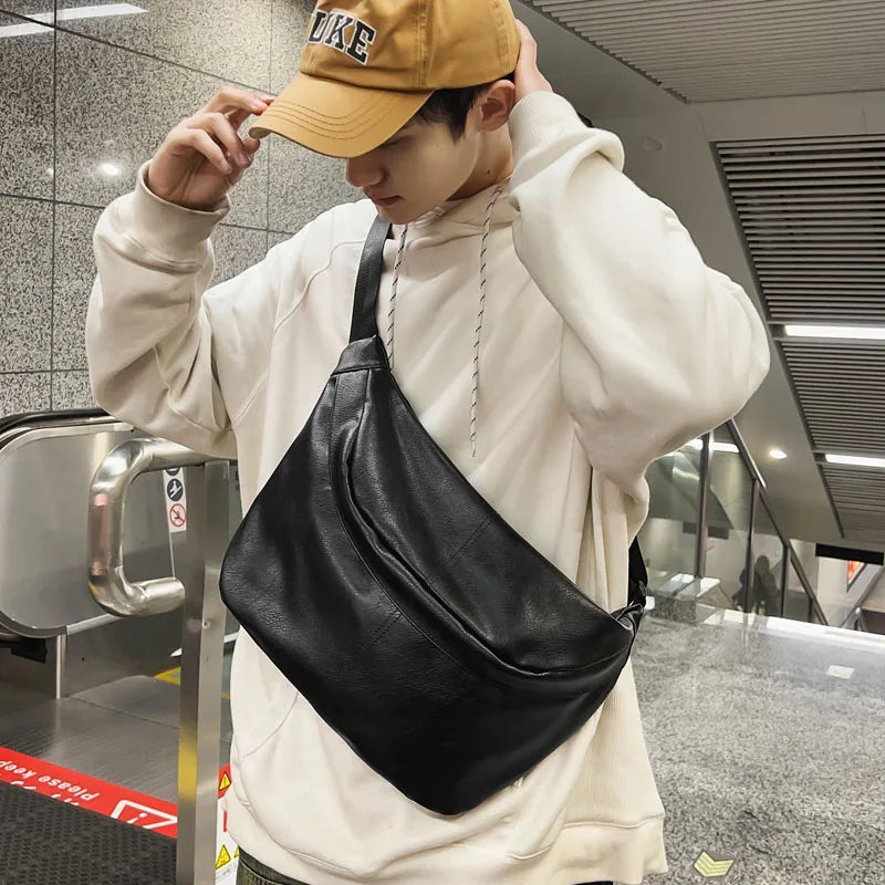 Liam | Spacious Retro Leather Shoulder Bag