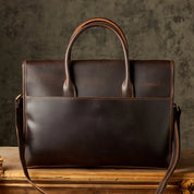 Liam | Men's Genuine Leather Business Briefcase Crossbody Messenger Bag