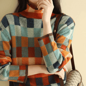 Comfortable color block sweater with a casual design-5
