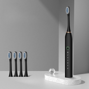 Revitalize Your Smile - FreshPulse Rechargeable Toothbrush with Extra Brush Heads